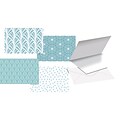 Better Office Cards with Envelopes, 4 x 6, Blue Hue Floral, 100/Pack (64566-100PK)