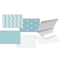 Better Office Cards with Envelopes, 4 x 6, Blue Hue Floral, 100/Pack (64566-100PK)