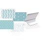 Better Office Cards with Envelopes, 4" x 6", Blue Hue Floral, 100/Pack (64566-100PK)