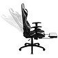 Flash Furniture X30 Ergonomic LeatherSoft Swivel Gaming Chair, Black (CH187230BK)