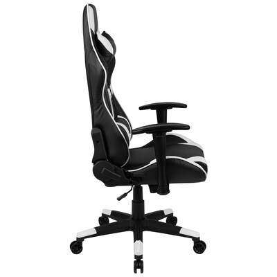 Flash Furniture X20 Ergonomic LeatherSoft Swivel Reclining Gaming Chair, Black (CH1872301BK)
