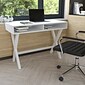 Flash Furniture 42" Home Office Writing Computer Desk with Open Storage Compartments, White (GCMBLK61WH)
