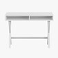 Flash Furniture 42" Home Office Writing Computer Desk with Open Storage Compartments, White (GCMBLK61WH)