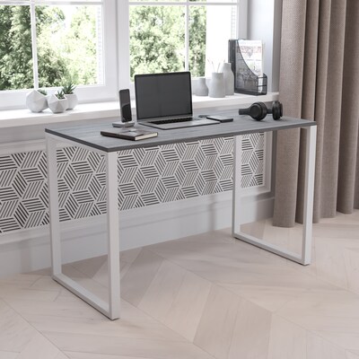 Flash Furniture 47 Tiverton Industrial Modern Commercial Grade Office Computer Desk, Gray (GCGF156W