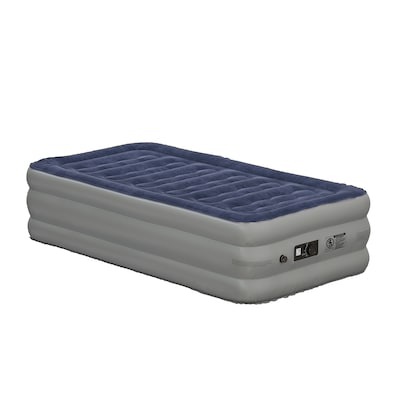 Flash Furniture Kellos 18 inch Air Mattress with ETL Certified Internal Electric Pump and Carrying C