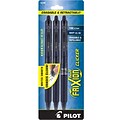 Pilot FriXion Ball Clicker Erasable Gel Pens, Fine Point, Blue Ink, 3/Pack (31468)