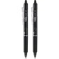 Pilot FriXion Ball Clicker Erasable Gel Pens, Fine Point, Black Ink, 2/Pack (31460)