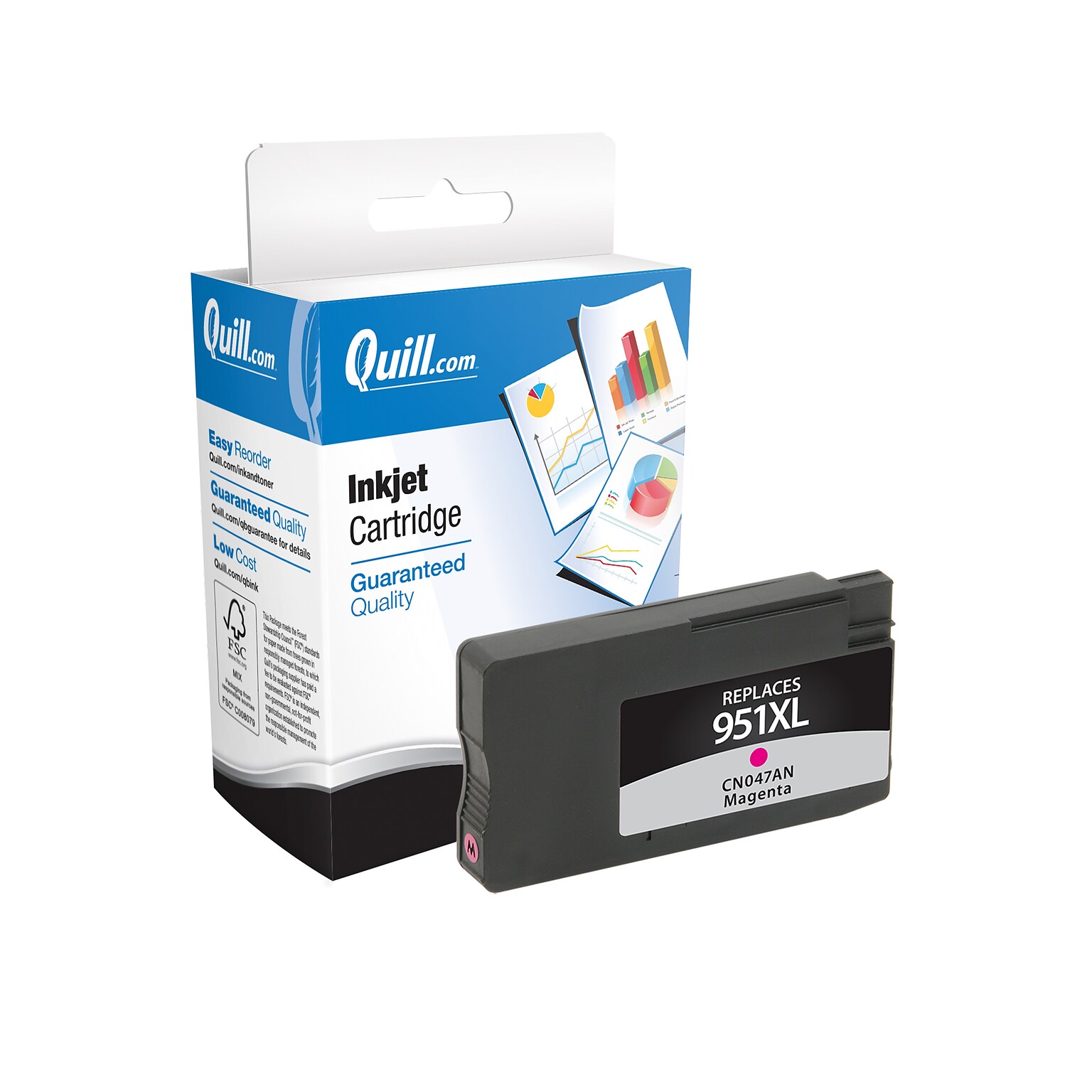 Quill Brand® HP 951XL Remanufactured Magenta Ink Cartridge, High Yield (CN047AN#140)