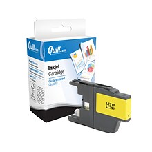 Quill Brand® Brother LC75 Remanufactured Yellow Ink Cartridge, High Yield (LC75YS)
