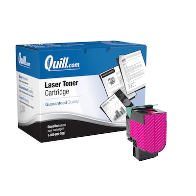 Quill Brand® Lexmark C540/C544 Remanufactured Magenta Laser Toner Cartridge, High Yield (C540H1MG)