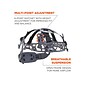 Ergodyne Skullerz 8975 Class C Safety Helmet & LED Light with MIPS Technology, 6-Point Suspension, Orange (60207)