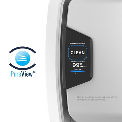 Fellowes AeraMax PureView AM3 PC Energy Star True HEPA Wall Mounted Air Purifier, Stainless (9573001)