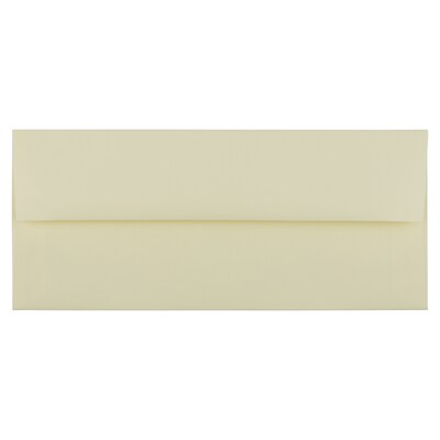 JAM Paper Strathmore #10 Business Envelope, 4 1/8 x 9 1/2, Ivory Wove, 25/Pack (191165)