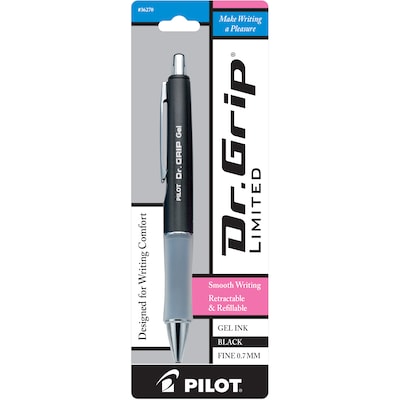 Pilot Dr. Grip Ltd. Retractable Gel Pen, Fine Point, Black Ink (36270)