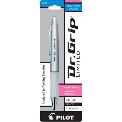 Pilot Dr. Grip Ltd. Retractable Gel Pen, Fine Point, Black Ink (36272)