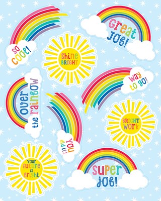 Schoolgirl Style Hello Sunshine, Motivational Stickers, 54 Stickers (168268)