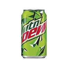 Mountain Dew, 12 oz., 24 Cans/Carton (50005)
