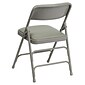Flash Furniture HERCULES Series Vinyl Folding Chair, Gray, 2/Pack (2HAMC309AVGY)