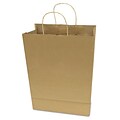 Premium Shopping Bag, 10 x 4.5 x 13, Brown Kraft, 50/Box