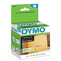 DYMO LabelWriter 30254 Mailing Address Labels, 3-1/2 x 1-1/8, Black on Clear, 130 Labels/Roll (302