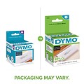 DYMO LabelWriter 30251 Mailing Address Labels, 3-1/2 x 1-1/8, Black on White, 130 Labels/Roll, 2 R