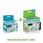 DYMO LabelWriter 30334 Multi-Purpose Labels, 2-1/4" x 1-1/4", Black on White, 1000 Labels/Roll (30334)