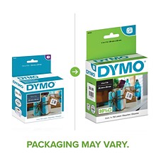 DYMO LabelWriter 30332 Multi-Purpose Labels, 1 x 1, Black on White, 750 Labels/Roll (30332)