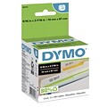 Dymo LabelWriter File Folder 30576 Label Printer Labels, 0.56W, Black On White, 130/Roll