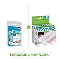 DYMO LabelWriter 30572 Mailing Address Labels, 3-1/2 x 1-1/8, Black on White, 260 Labels/Roll, 2 R