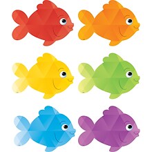 Teacher Created Resources Colorful Fish Accents, 30 Per Pack, 3 Packs (TCR3549-3)