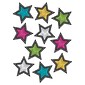 Teacher Created Resources Chalkboard Brights Stars Accents, 30 Per Pack, 3 Packs (TCR3550-3)