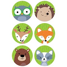 Creative Teaching Press Woodland Friends 3 Designer Cut-Outs, 36 Per Pack, 6 Packs (CTP8082-6)