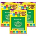 TREND Passports Classic Accents Variety Pack, 36 Per Pack, 3 Packs (T-10980-3)