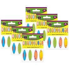 Teacher Created Resources Surfboards Mini Accents, 36 Per Pack, 6 Packs (TCR5537-6)