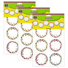 Teacher Created Resources Confetti Circle Accents, 30 Per Pack, 3 Packs (TCR5882-3)