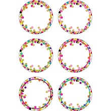 Teacher Created Resources Confetti Circle Accents, 30 Per Pack, 3 Packs (TCR5882-3)