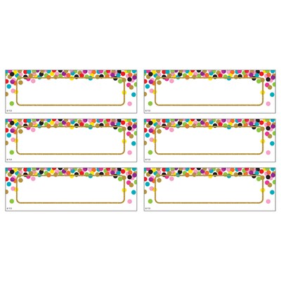 Teacher Created Resources Confetti Labels Magnetic Accents, 20 Per Pack, 3 Packs (TCR77013-3)