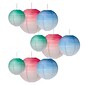 Teacher Created Resources Watercolor Hanging Paper Lanterns, Assorted Colors & Sizes, 3 Per Pack, 3 Packs (TCR77106-3)