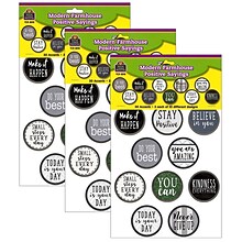 Teacher Created Resources Modern Farmhouse Positive Saying Accents, 30 Per Pack, 3 Packs (TCR8518-3)