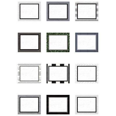 Teacher Created Resources Modern Farmhouse Blank Cards Mini Accents, 36 Per Pack, 6 Packs (TCR8519-6