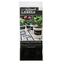 Wallies Chalkboard Vinyl Labels, 4 x1.87, Black, 9 Per Pack, 2 Packs (WLE16044-2)