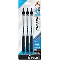 Pilot Precise V7 RT Retractable Rollerball Pens, Fine Point, Black Ink, 3/Pack (26058)