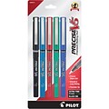 Pilot Precise V5 Rollerball Pens, Extra Fine Point, Assorted Ink, 5/Pack (26013)