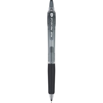 Pilot Precise Gel BeGreen Retractable Gel Pens, Fine Point, Black Ink, Dozen (15001)