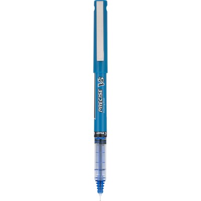 Pilot Precise V5 Rollerball Pens, Extra Fine Point, Blue Ink, Dozen (35335)