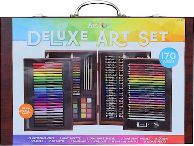 Art 101 Deluxe Classic Drawing Kit, Brown, 170 Pieces (54170)