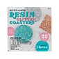 Art 101 Crafts Resin Glitter Coaster Kit, Assorted Colors, 6/Carton (40064)