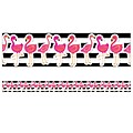 Schoolgirl Style Simply Stylish Straight Border, 3 x 216, Tropical Flamingos (CD-108389-6)