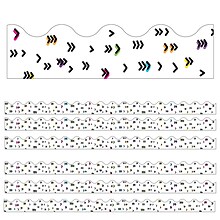 Carson Dellosa Education Kind Vibes Scalloped Border, 2.25 x 234, Rainbow Doodles (CD-108435-6)