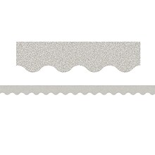 Teacher Created Resources Scalloped Border, 2.19 x 105, Silver Glitz (TCR77017-3)